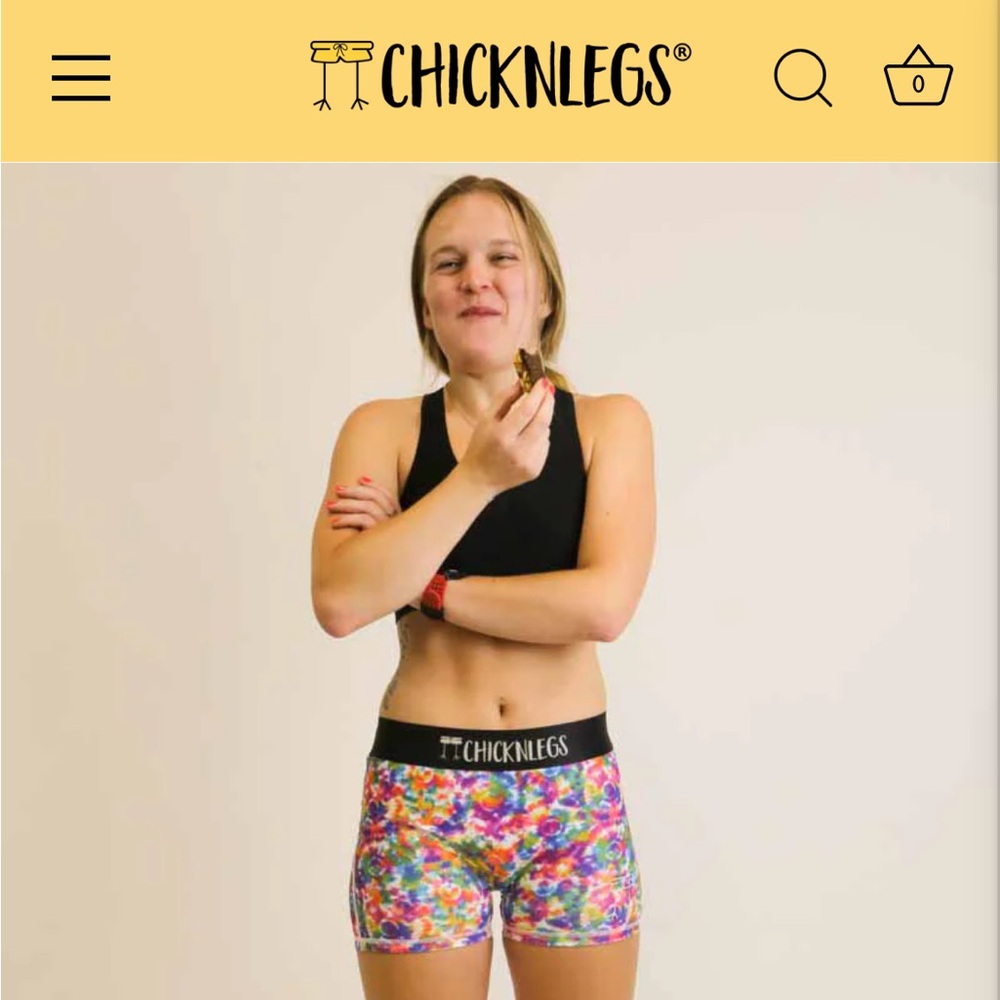 Chicknlegs 3in compression run shorts